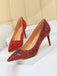 Pointed Toe Sequins Glitter High Heels Shoes: timeless vintage elegance she makes her own