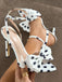 Polka Dot Print Bow Tie Shoes 8