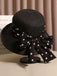 This Polka Dot Ribbon Bow Tie Straw Hat carries vintage stories waiting to be told