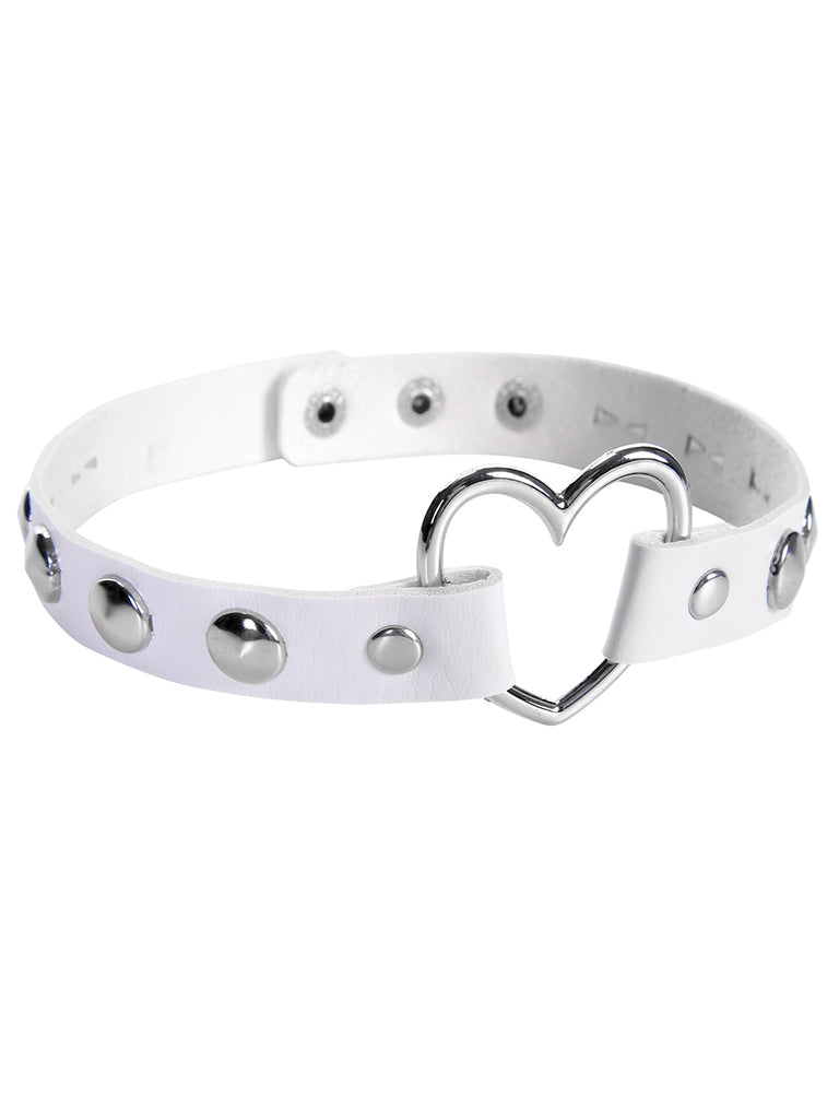 Punk Studded Leather Choker Necklace, vintage fashion, retro style - perfect for women who love vintage and retro fashion