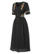 Pure Cotton 1940s V-Neck Floral Dress: where 1940s romance meets her modern spirit