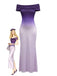 Lilac 1930s Bodycon Short Sleeve Dress 4