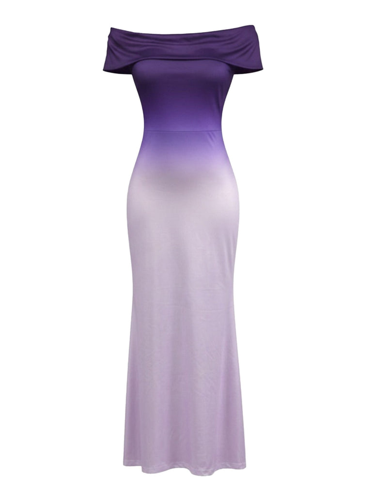 Lilac 1930s Bodycon Short Sleeve Dress