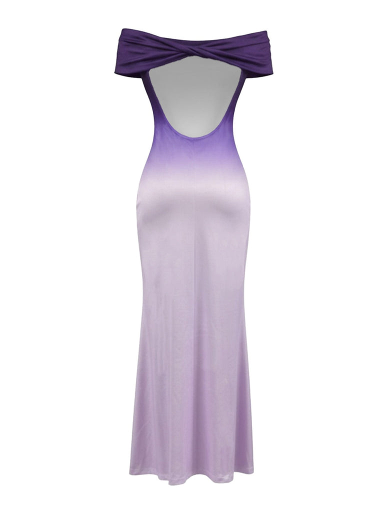 Lilac 1930s Bodycon Short Sleeve Dress 2