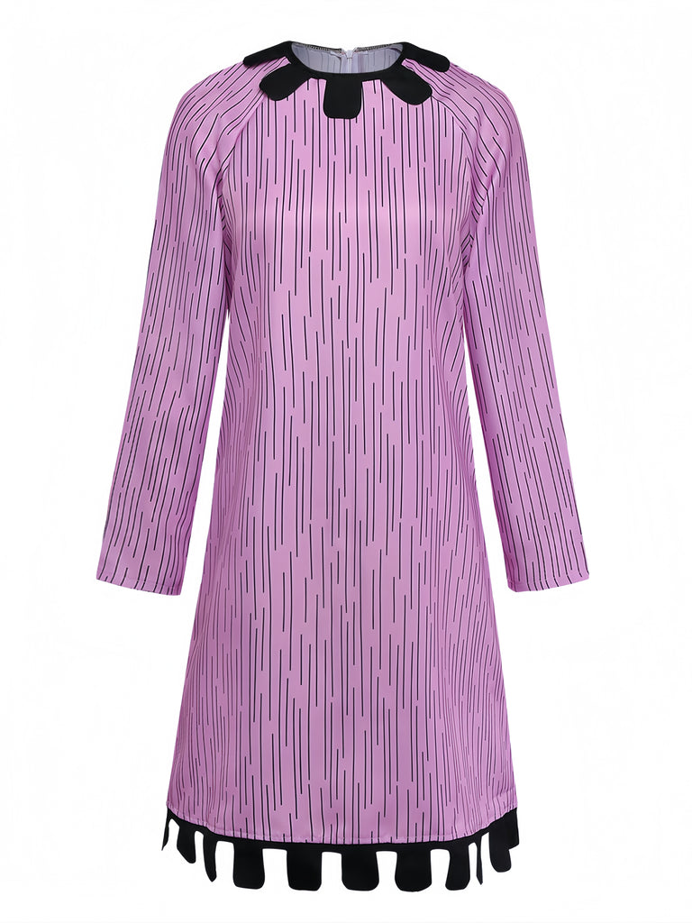 Purple 1940s Vintage Classic Dress 3