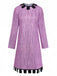 Purple 1940s Vintage Classic Dress 3