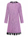 Purple 1940s Vintage Classic Dress 4