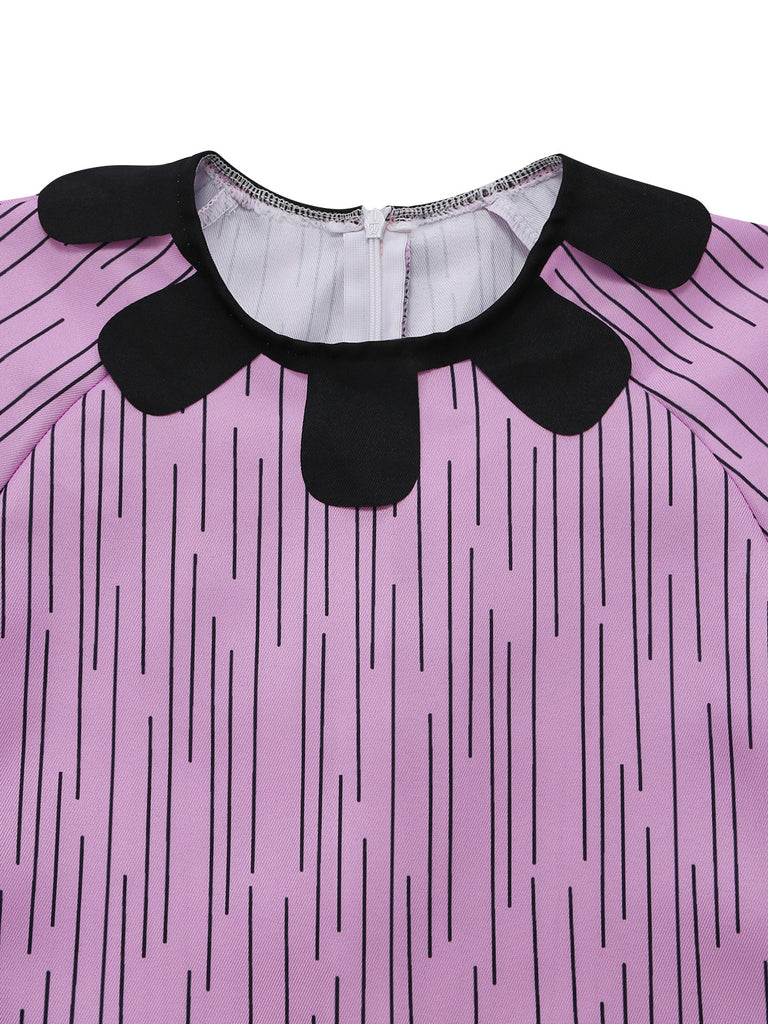 Purple 1940s Vintage Classic Dress 6