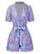 1960s Deep VNeck Belted Lapel | 1960s | vintage romper, retro jumpsuit