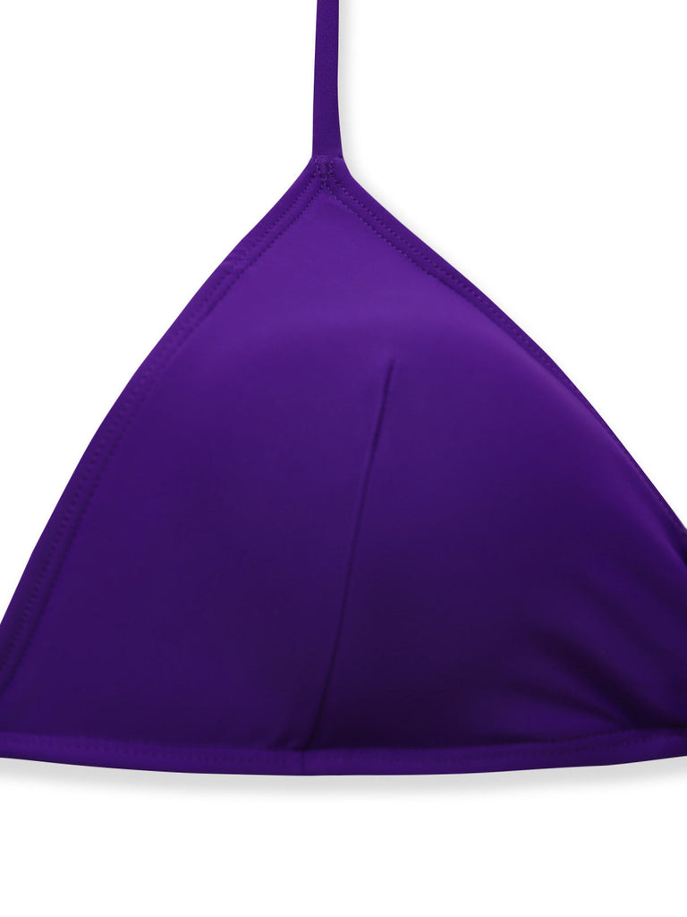 Purple 1980s Halter Vintage Bikini, vintage swimsuit, pin-up swimwear - perfect for women who love vintage and retro fashion