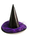 Purple Pointed Halloween Leather Witch Hat - vintage fashion, retro style