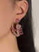 Purple Rhinestone LOVE Letters Dangle Earrings: vintage detail work for the woman who notices