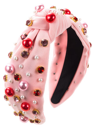 She finds her vintage story in this Radiant Gem-Studded Knotted Headband