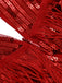 Red 1920s Spaghetti Strap Sequin Fringe Dress — the kind of 1920s dress that makes strangers smile