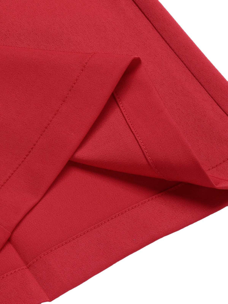 Red 1930s Cherry Cupcake Strap Jumpsuit, vintage romper, retro jumpsuit - perfect for women who love vintage and retro fashion