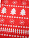 Red 1930s Christmas Tree Reindeer Pants - vintage fashion, retro style, elegant red