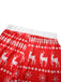 Red 1930s Christmas Tree Reindeer Pants - vintage fashion, retro style, elegant red
