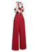 1930s Halter Deep VNeck Jumpsuit | 1930s | vintage romper, retro jumpsuit