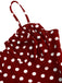 Red 1930s Polka Dot Spaghetti Strap Bodycon Dress, vintage dress, retro fashion - perfect for women who love vintage and retro fashion