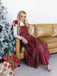 Red 1940s Christmas Plaid Lace-Up Dress - vintage dress, retro fashion, elegant red