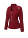 Red 1940s Stand Collar Butterflies Blouse: timeless style reimagined