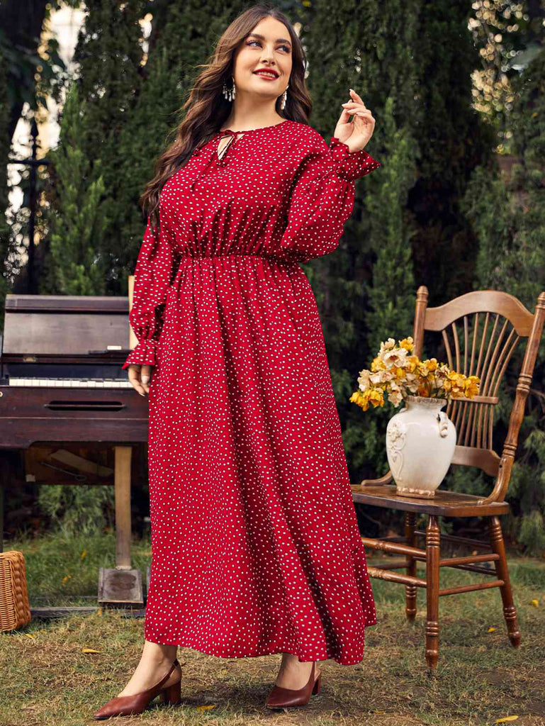 Red 1950s Bishop Polka Dots Dress: timeless style reimagined