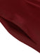 Red 1950s Burgundy Button Wide leg Pants: timeless style reimagined