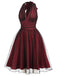 Red 1950s Dots Mesh Swing Dress — vintage elegance for the modern woman