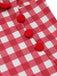 Red 1950s Plaids Added Bowknot Swimsuit, vintage swimsuit, pin-up swimwear - perfect for women who love vintage and retro fashion