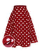 Red 1950s Polka Dot Swing Skirt, vintage skirt, retro style - perfect for women who love vintage and retro fashion