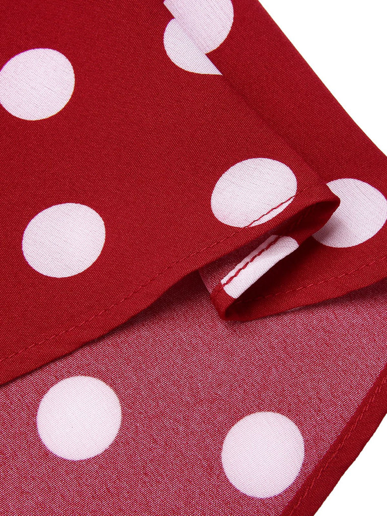 Red 1950s Polka Dot Swing Skirt, vintage skirt, retro style - perfect for women who love vintage and retro fashion