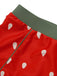 [Plus Size] Red 1950s Strawberry Ruffle Strap Swimsuit, vintage swimsuit, pin-up swimwear - perfect for women who love vintage and retro fashion
