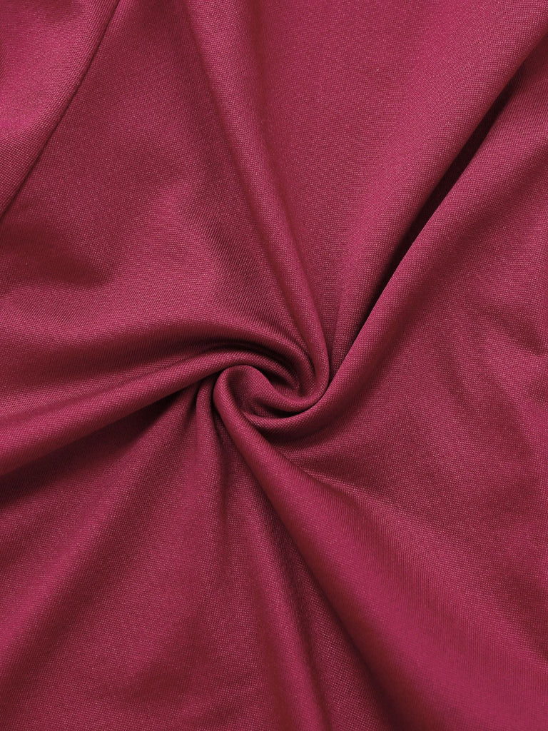 Red 1960s Bow Lace Patchwork Ruffled Nightgown - vintage nightgown, retro sleepwear, elegant red