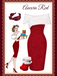 She slips into this Red 1960s Faux Fur Off-Shoulder Dress and suddenly it's a 1960s daydream