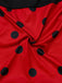 Red 1960s Miraculous Ladybug Cosplay Costume Set - vintage fashion, retro style, elegant red