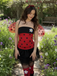 Red 1960s Miraculous Ladybug Cosplay Costume Set - vintage fashion, retro style, elegant red