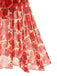 2PCS Red 1960s Glitter Ring Bikini Set & Roses Cover-Up — 1960s poolside glamour meets sun-drenched confidence