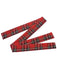 Red 1960s Tartan Plaids Ruffle Hem Belted Dress — the kind of 1960s dress that makes strangers smile