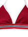 Red 1980s Glitter Halter High Waist Bikini Set, vintage swimsuit, pin-up swimwear - perfect for women who love vintage and retro fashion