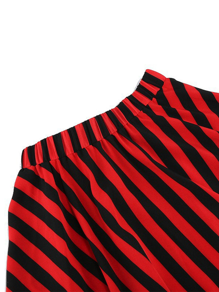 Red 1950s Vintage Classic Skirt 5