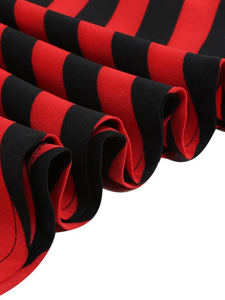 Red 1950s Vintage Classic Skirt 6