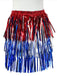 Red & Blue Metallic Fringe Tinsel Skirt, vintage skirt, retro style - perfect for women who love vintage and retro fashion