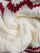 Red & White 1950s Christmas Fair Isle Knit Sweater - vintage fashion, retro style, elegant red