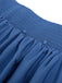 Retro 1940s Ruffle High-Low Hem Skirt: 1940s grace for the woman who dances through life