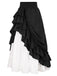 She sways in this Retro 1940s Ruffle High-Low Hem Skirt and it's pure 1940s magic