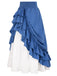 Retro 1940s Ruffle High-Low Hem Skirt — because 1940s glamour deserves an encore