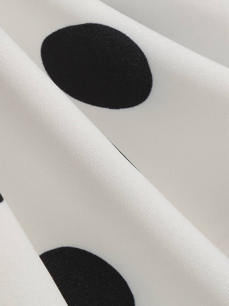 Retro 1950s Polka Dots Solid Zipper Skirt, vintage skirt, retro style - perfect for women who love vintage and retro fashion