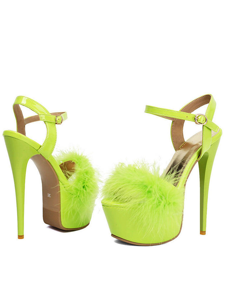 Retro Ankle Strap High Elegant Heels - vintage shoes, retro heels