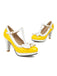 Retro Bow T-Strap Contrast High Heels Shoes — 1950s style that transcends decades