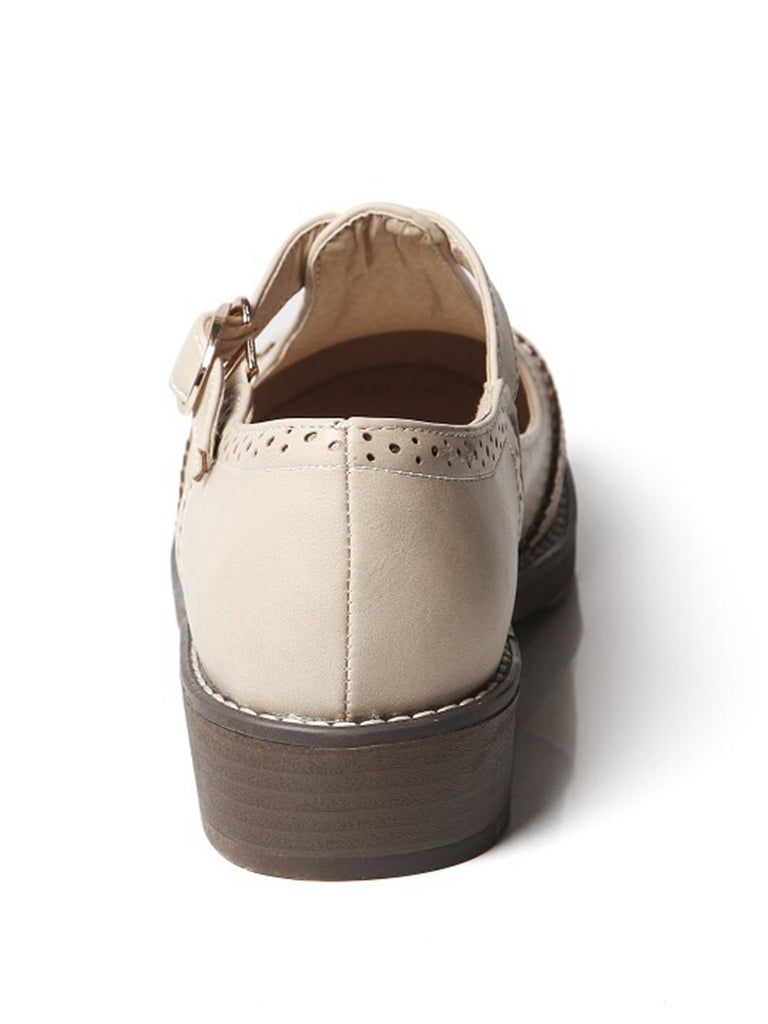 Retro Casual Buckle Thong Shoes — vintage elegance for the modern woman